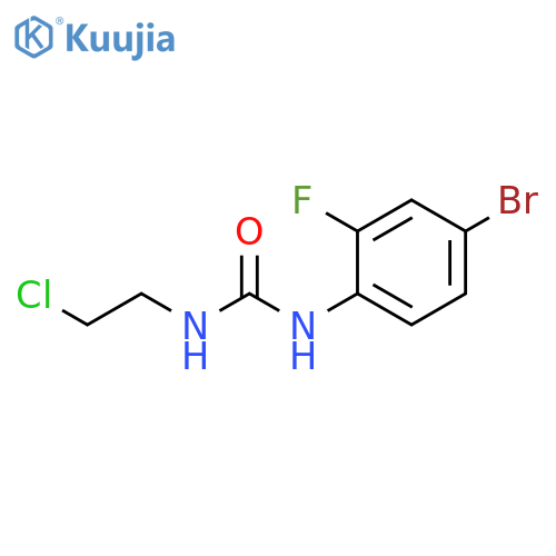 1-(4-Bromo-2-fluorophenyl)-3-(2-chloroethyl)urea structure