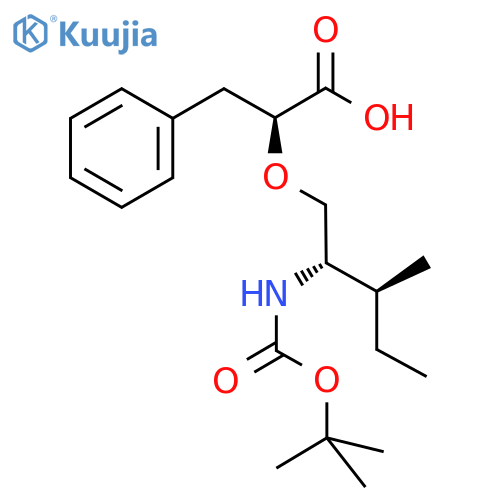 (2S)-(2'S)-t-Boc-amino-(3'S)-methyl-1-pentyloxy-3-phenylpropionic Acid structure
