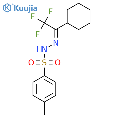 N'-(1-Cyclohexyl-2,2,2-trifluoroethylidene)-4-methylbenzenesulfonohydrazide structure