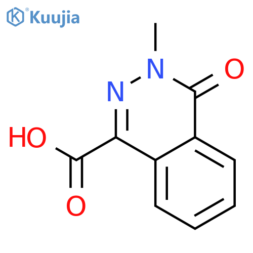 3-methyl-4-oxo-3,4-dihydrophthalazine-1-carboxylic acid structure