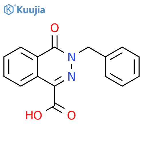 3-Benzyl-4-oxo-3,4-dihydrophthalazine-1-carboxylic acid structure