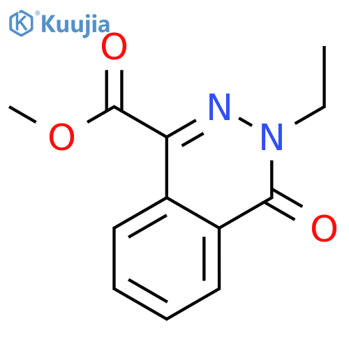 Methyl 3-ethyl-4-oxo-3,4-dihydrophthalazine-1-carboxylate structure