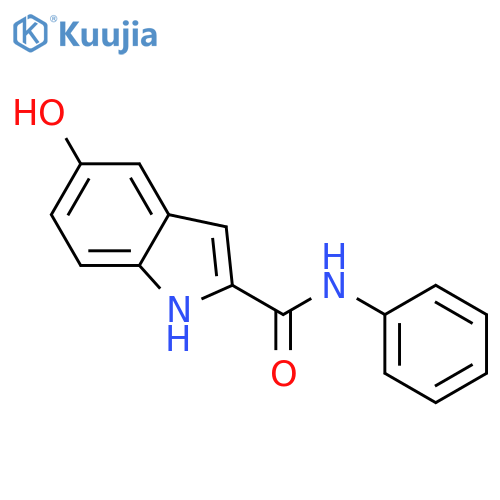 1H-Indole-2-carboxamide, 5-hydroxy-N-phenyl- structure