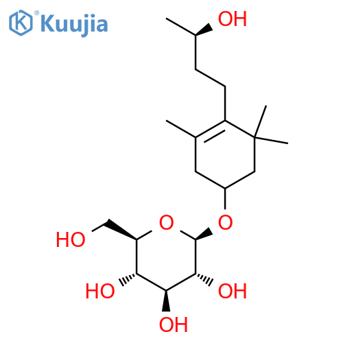 b-D-Glucopyranoside,(1R)-4-[(3R)-3-hydroxybutyl]-3,5,5-trimethyl-3-cyclohexen-1-yl structure