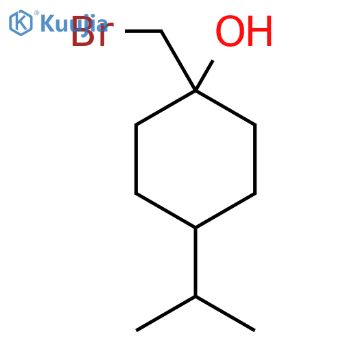 1-(Bromomethyl)-4-(propan-2-yl)cyclohexan-1-ol structure
