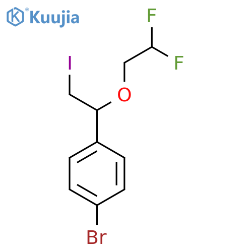 1-bromo-4-1-(2,2-difluoroethoxy)-2-iodoethylbenzene structure