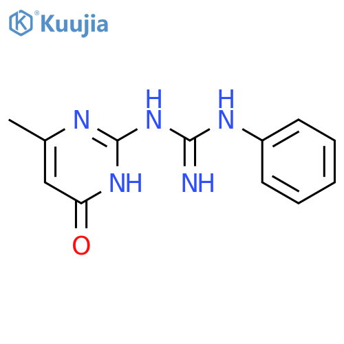 N-(6-Methyl-4-oxo-1,4-dihydropyrimidin-2-yl)-N'-phenylguanidine structure