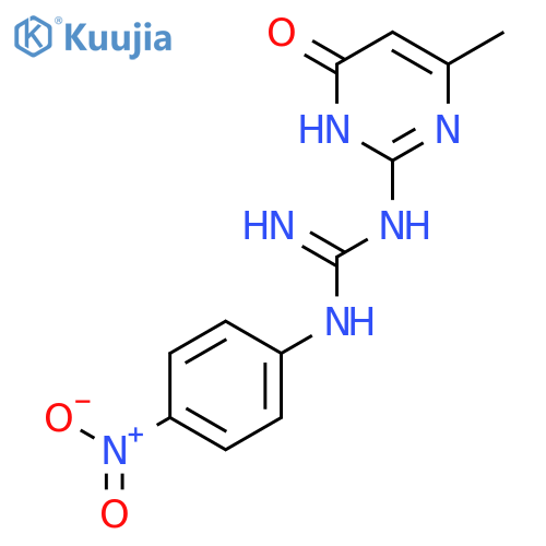 Guanidine,N-(1,6-dihydro-4-methyl-6-oxo-2-pyrimidinyl)-N'-(4-nitrophenyl)- structure