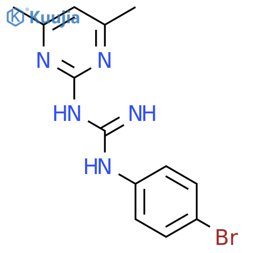 N-(4-Bromophenyl)-N'-(4,6-dimethylpyrimidin-2-yl)-guanidine structure