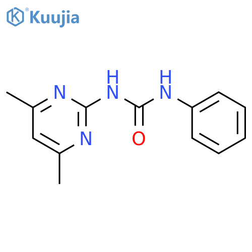 Urea,N-(4,6-dimethyl-2-pyrimidinyl)-N'-phenyl- structure