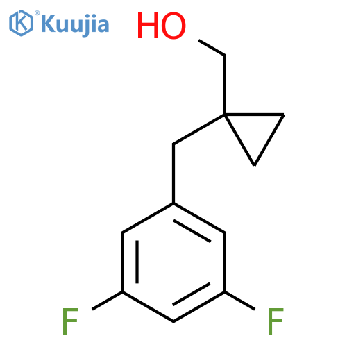 {1-(3,5-difluorophenyl)methylcyclopropyl}methanol structure