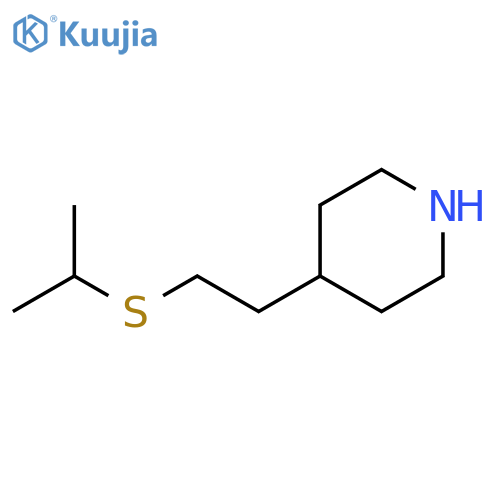 4-2-(propan-2-ylsulfanyl)ethylpiperidine structure