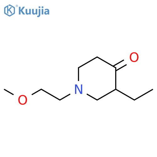3-ethyl-1-(2-methoxyethyl)piperidin-4-one structure