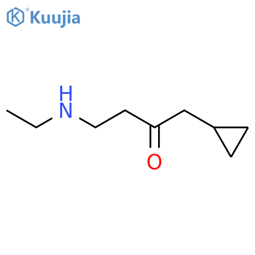 1-Cyclopropyl-4-(ethylamino)butan-2-one structure
