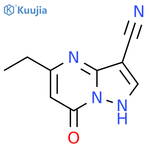 5-ethyl-7-oxo-4H,7H-pyrazolo1,5-apyrimidine-3-carbonitrile structure