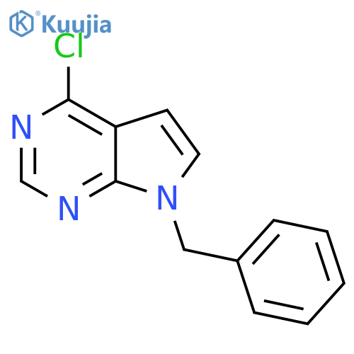 7-Benzyl-4-chloro-7H-pyrrolo2,3-dpyrimidine structure