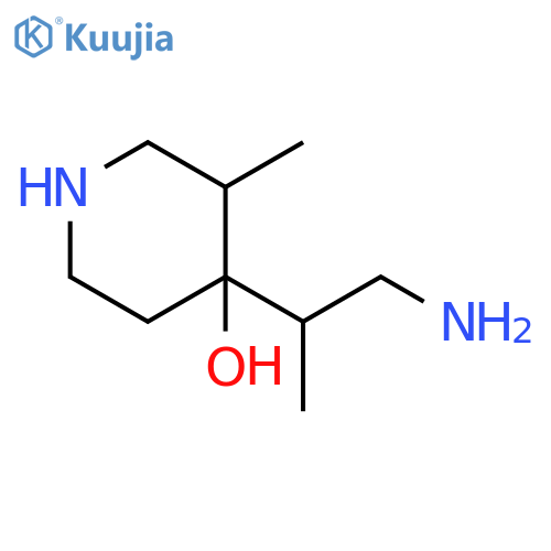 4-Piperidinol, 4-(2-amino-1-methylethyl)-3-methyl- structure