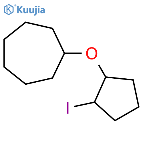 (2-iodocyclopentyl)oxycycloheptane structure