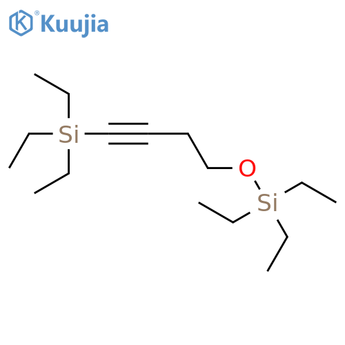 triethyl(4-triethylsilylbut-3-ynoxy)silane structure