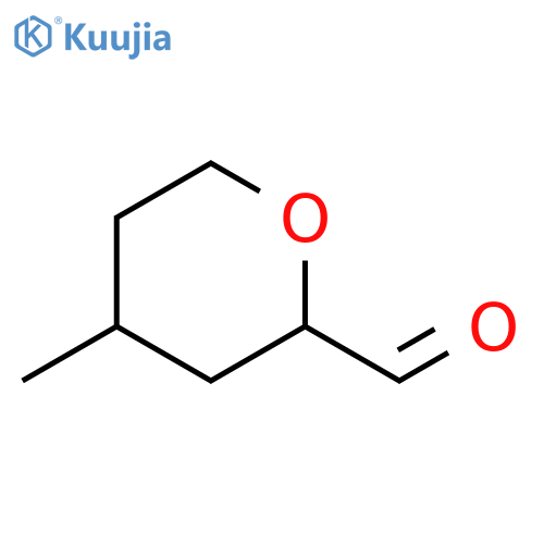 4-methyloxane-2-carbaldehyde structure
