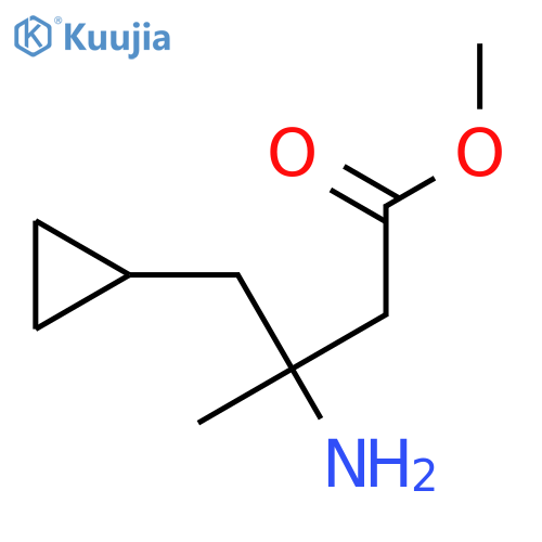methyl 3-amino-4-cyclopropyl-3-methylbutanoate structure