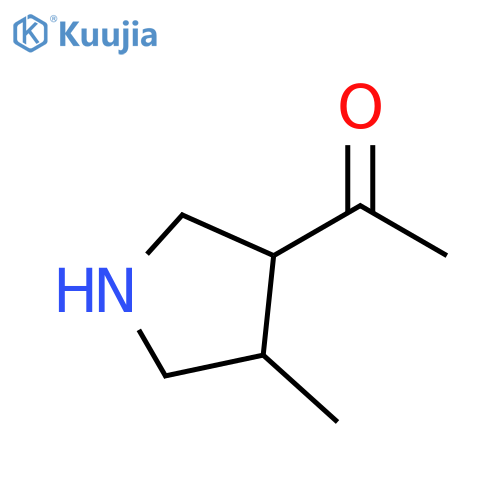 Ethanone, 1-(4-methyl-3-pyrrolidinyl)- structure