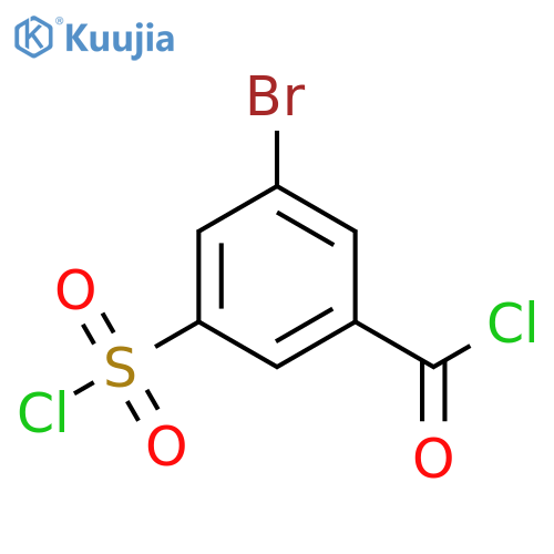 3-bromo-5-(chlorosulfonyl)benzoyl chloride structure
