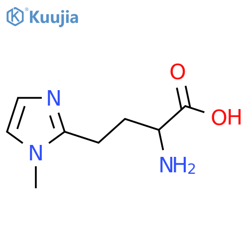 2-amino-4-(1-methyl-1H-imidazol-2-yl)butanoic acid structure