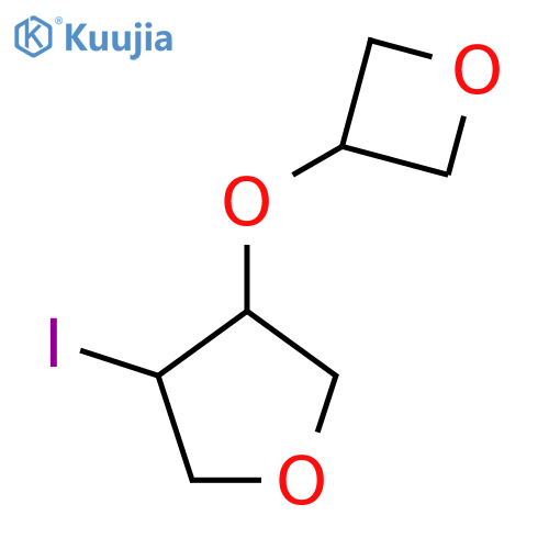 3-Iodo-4-(oxetan-3-yloxy)oxolane structure