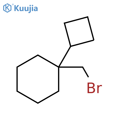 Cyclohexane, 1-(bromomethyl)-1-cyclobutyl- structure