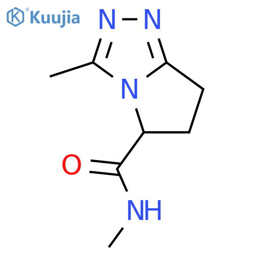 5H-Pyrrolo[2,1-c]-1,2,4-triazole-5-carboxamide,6,7-dihydro-N,3-dimethyl- structure