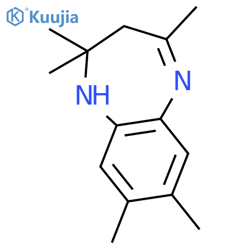 1H-1,5-Benzodiazepine, 2,3-dihydro-2,2,4,7,8-pentamethyl- structure