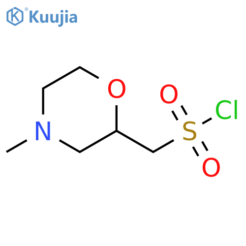 (4-methylmorpholin-2-yl)methanesulfonyl chloride structure