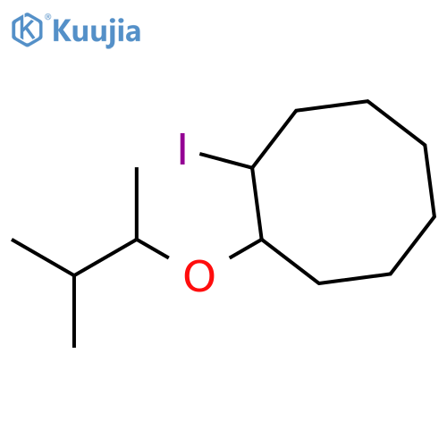 1-iodo-2-(3-methylbutan-2-yl)oxycyclooctane structure