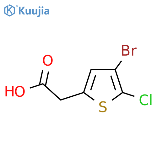2-(4-bromo-5-chlorothiophen-2-yl)acetic acid structure