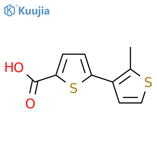 5-(2-Methylthiophen-3-yl)thiophene-2-carboxylic acid structure