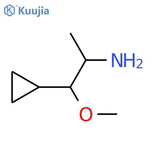 1-cyclopropyl-1-methoxypropan-2-amine structure