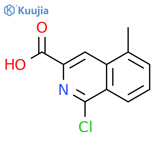 3-Isoquinolinecarboxylic acid, 1-chloro-5-methyl- structure