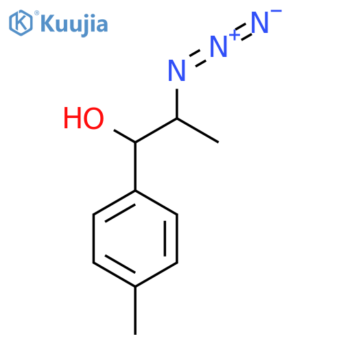 2-Azido-1-(4-methylphenyl)propan-1-ol structure