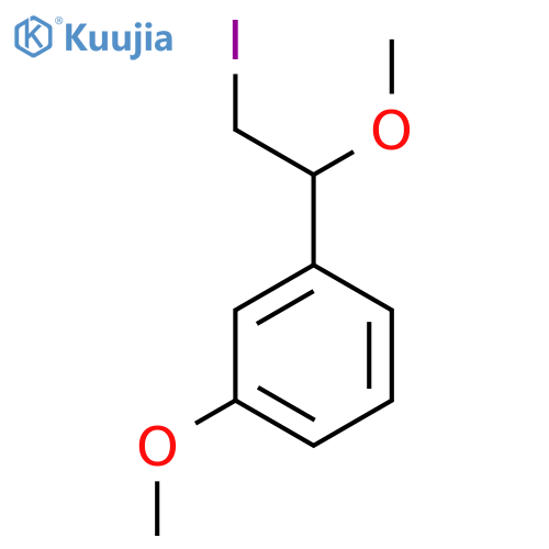 1-(2-iodo-1-methoxyethyl)-3-methoxybenzene structure