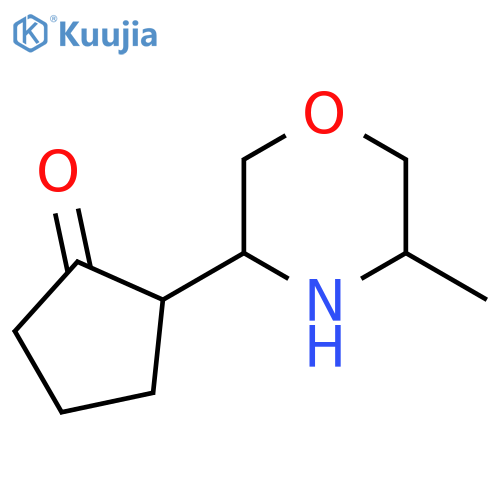 2-(5-Methylmorpholin-3-yl)cyclopentan-1-one structure