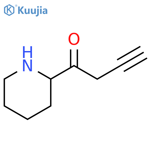 3-Butyn-1-one, 1-(2-piperidinyl)- structure