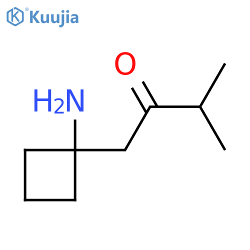 1-(1-Aminocyclobutyl)-3-methylbutan-2-one structure