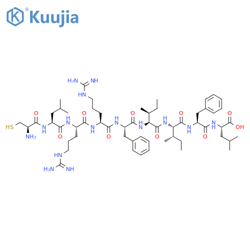 L-Leucine,L-cysteinyl-L-leucyl-L-arginyl-L-arginyl-L-phenylalanyl-L-isoleucyl-L-isoleucyl-L-phenylalanyl- structure