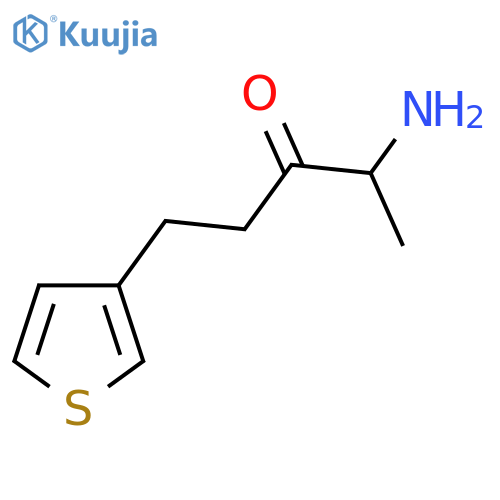 4-amino-1-(thiophen-3-yl)pentan-3-one structure