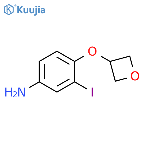 3-iodo-4-(oxetan-3-yloxy)aniline structure