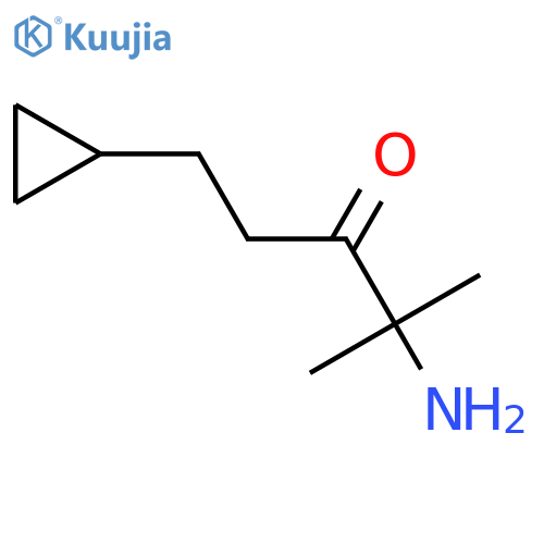 4-Amino-1-cyclopropyl-4-methylpentan-3-one structure