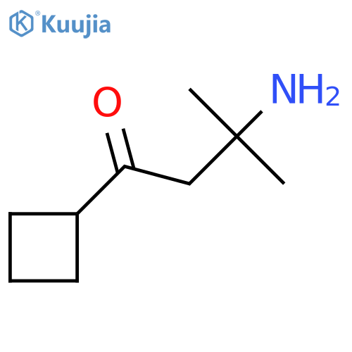 3-Amino-1-cyclobutyl-3-methylbutan-1-one structure
