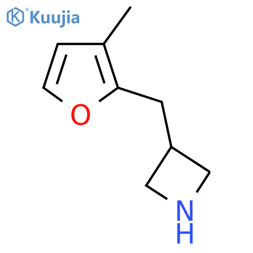 3-(3-methylfuran-2-yl)methylazetidine structure