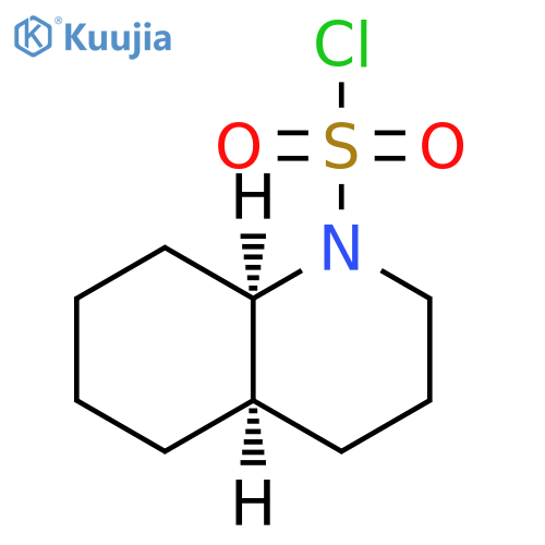 rac-(4aR,8aR)-decahydroquinoline-1-sulfonyl chloride structure